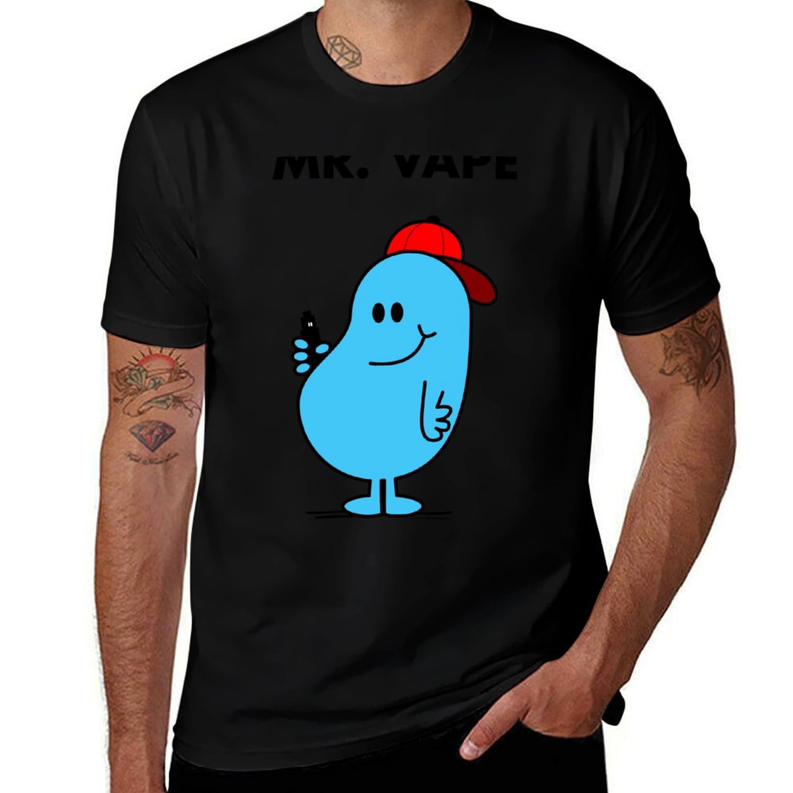 Quick Vape - Camiseta Mr.Vape, camiseta deportiva de verano